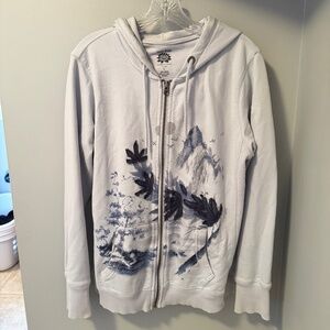 Lucky Brand Women's Light Blue Zipper Jacket